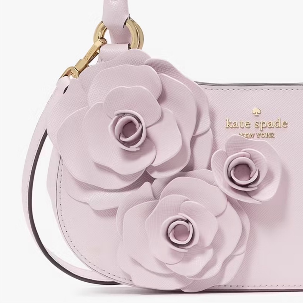 ♠️Kate Spade Flora Shoulder Bag, Pale Amethyst NWT - Picture 3 of 5
